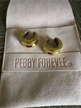 Pebby Forevee Gold Hoop Cuff Earrings Pebby Forevee